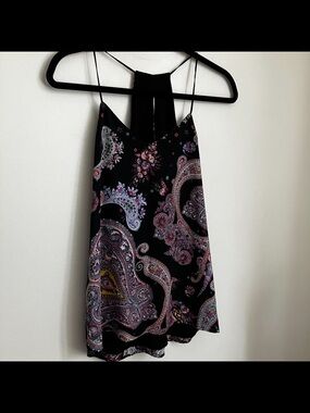 Express Paisley Flowy Tank Top